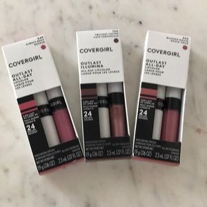 NIB lot of 3 covergirl outlast all day lip color